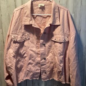 Pink Denim Jacket